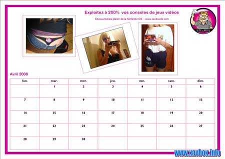 calendrier sexy 2008